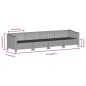 vidaXL Set de muebles de jardín 5 pzas y cojines ratán sintético gris