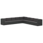vidaXL Set de muebles de jardín 9 pzas y cojines ratán sintético negro vidaXL Set de muebles de jardín 9 pzas y cojines ratán sintético negro