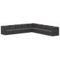 vidaXL Set de muebles de jardín 9 pzas y cojines ratán sintético negro vidaXL Set de muebles de jardín 9 pzas y cojines ratán sintético negro