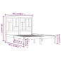vidaXL Estructura de cama de madera maciza de pino 200x200 cm