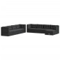 vidaXL Set de muebles de jardín 9 pzas y cojines ratán sintético negro vidaXL Set de muebles de jardín 9 pzas y cojines ratán sintético negro