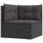 vidaXL Set de muebles de jardín 9 pzas y cojines ratán sintético negro vidaXL Set de muebles de jardín 9 pzas y cojines ratán sintético negro