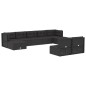vidaXL Set de muebles de jardín 9 pzas y cojines ratán sintético negro vidaXL Set de muebles de jardín 9 pzas y cojines ratán sintético negro
