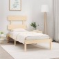 vidaXL Estructura de cama madera maciza 75x190 cm