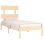 vidaXL Estructura de cama madera maciza 75x190 cm