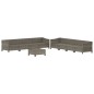 vidaXL Set de muebles de jardín 9 pzas y cojines ratán sintético gris vidaXL Set de muebles de jardín 9 pzas y cojines ratán sintético gris