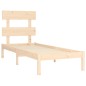 vidaXL Estructura de cama madera maciza 75x190 cm