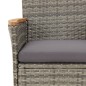 vidaXL Set comedor jardín 9 pzas y cojines ratán sintético gris vidaXL Set comedor jardín 9 pzas y cojines ratán sintético gris