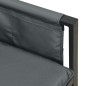 vidaXL Juego de muebles de jardín 2 piezas acero gris antracita vidaXL Juego de muebles de jardín 2 piezas acero gris antracita