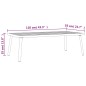vidaXL Juego de muebles de jardín 2 piezas acero gris antracita vidaXL Juego de muebles de jardín 2 piezas acero gris antracita