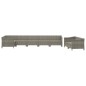vidaXL Set de muebles de jardín 8 pzas y cojines ratán sintético gris vidaXL Set de muebles de jardín 8 pzas y cojines ratán sintético gris