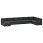 vidaXL Set de muebles de jardín 9 pzas y cojines ratán sintético negro vidaXL Set de muebles de jardín 9 pzas y cojines ratán sintético negro