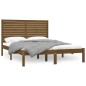 vidaXL Estructura de cama madera maciza de pino marrón miel 120x200 cm vidaXL Estructura de cama madera maciza de pino marrón miel 120x200 cm