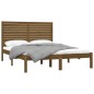 vidaXL Estructura de cama madera maciza de pino marrón miel 120x200 cm vidaXL Estructura de cama madera maciza de pino marrón miel 120x200 cm
