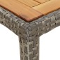 vidaXL Set comedor de jardín 5 piezas con cojines ratán sintético gris vidaXL Set comedor de jardín 5 piezas con cojines ratán sintético gris