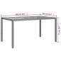 vidaXL Set comedor de jardín 5 piezas con cojines ratán sintético gris vidaXL Set comedor de jardín 5 piezas con cojines ratán sintético gris