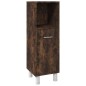 vidaXL Set de muebles baño 3 pzas madera contrachapada roble ahumado vidaXL Set de muebles baño 3 pzas madera contrachapada roble ahumado