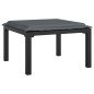 vidaXL Juego de muebles de jardín 5 pzas ratán sintético negro y gris vidaXL Juego de muebles de jardín 5 pzas ratán sintético negro y gris