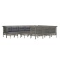 vidaXL Set de muebles de jardín 12 pzas cojines ratán sintético gris vidaXL Set de muebles de jardín 12 pzas cojines ratán sintético gris