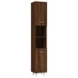 vidaXL Set de muebles de baño 4 pzas madera contrachapada marrón roble vidaXL Set de muebles de baño 4 pzas madera contrachapada marrón roble