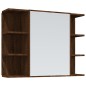 vidaXL Set de muebles de baño 4 pzas madera contrachapada marrón roble vidaXL Set de muebles de baño 4 pzas madera contrachapada marrón roble