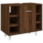 vidaXL Set de muebles de baño 4 pzas madera contrachapada marrón roble vidaXL Set de muebles de baño 4 pzas madera contrachapada marrón roble