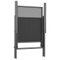 vidaXL Juego de comedor de jardín 5 piezas acero gris antracita