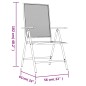 vidaXL Juego de comedor de jardín 5 piezas acero gris antracita
