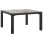 vidaXL Set de muebles de jardín 4 piezas ratán sintético negro y gris vidaXL Set de muebles de jardín 4 piezas ratán sintético negro y gris