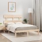 vidaXL Estructura de cama de madera maciza 140x200 cm vidaXL Estructura de cama de madera maciza 140x200 cm