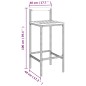 vidaXL Mesa bar y taburetes jardín 9 pzas madera acacia ratán PE gris vidaXL Mesa bar y taburetes jardín 9 pzas madera acacia ratán PE gris