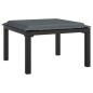 vidaXL Juego de muebles de jardín 8 pzas ratán sintético negro y gris