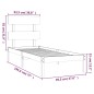 vidaXL Estructura de cama madera maciza 90x190 cm vidaXL Estructura de cama madera maciza 90x190 cm