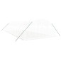 vidaXL Invernadero con estructura de acero blanco 40 m² 10x4x2 m vidaXL Invernadero con estructura de acero blanco 40 m² 10x4x2 m