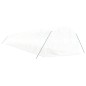 vidaXL Invernadero con estructura de acero blanco 48 m² 16x3x2 m vidaXL Invernadero con estructura de acero blanco 48 m² 16x3x2 m