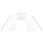 vidaXL Invernadero con estructura de acero blanco 48 m² 16x3x2 m vidaXL Invernadero con estructura de acero blanco 48 m² 16x3x2 m