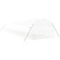 vidaXL Invernadero con estructura de acero blanco 48 m² 16x3x2 m vidaXL Invernadero con estructura de acero blanco 48 m² 16x3x2 m