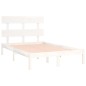 vidaXL Estructura cama doble pequeña madera maciza blanco 120x190 cm vidaXL Estructura cama doble pequeña madera maciza blanco 120x190 cm