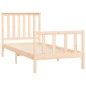 vidaXL Estructura de cama con cabecero madera maciza de pino 90x200 cm