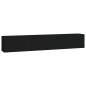 vidaXL Muebles para TV de pared 3 uds negro 80x34,5x40 cm vidaXL Muebles para TV de pared 3 uds negro 80x34,5x40 cm