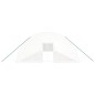 vidaXL Invernadero con estructura de acero blanco 144 m² 24x6x2,85 m