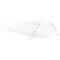 vidaXL Invernadero con estructura de acero blanco 44 m² 22x2x2 m vidaXL Invernadero con estructura de acero blanco 44 m² 22x2x2 m