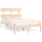 vidaXL Estructura de cama madera maciza 150x200 cm vidaXL Estructura de cama madera maciza 150x200 cm