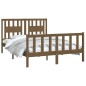 vidaXL Estructura cama con cabecero madera pino marrón miel 120x200 cm