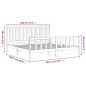 vidaXL Estructura de cama con cabecero madera de pino blanco 180x200cm vidaXL Estructura de cama con cabecero madera de pino blanco 180x200cm