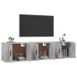 vidaXL Muebles para TV de pared 3 uds gris hormigón 57x34,5x40 cm vidaXL Muebles para TV de pared 3 uds gris hormigón 57x34,5x40 cm