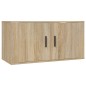vidaXL Set de muebles para TV 2 pzas madera contrachapada roble sonoma