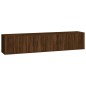 vidaXL Set de muebles para TV 4 pzas madera contrachapada marrón roble vidaXL Set de muebles para TV 4 pzas madera contrachapada marrón roble