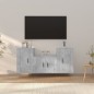 vidaXL Set de muebles de TV 3 pzas madera contrachapada gris hormigón vidaXL Set de muebles de TV 3 pzas madera contrachapada gris hormigón