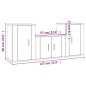vidaXL Set de muebles de TV 3 pzas madera contrachapada gris hormigón vidaXL Set de muebles de TV 3 pzas madera contrachapada gris hormigón